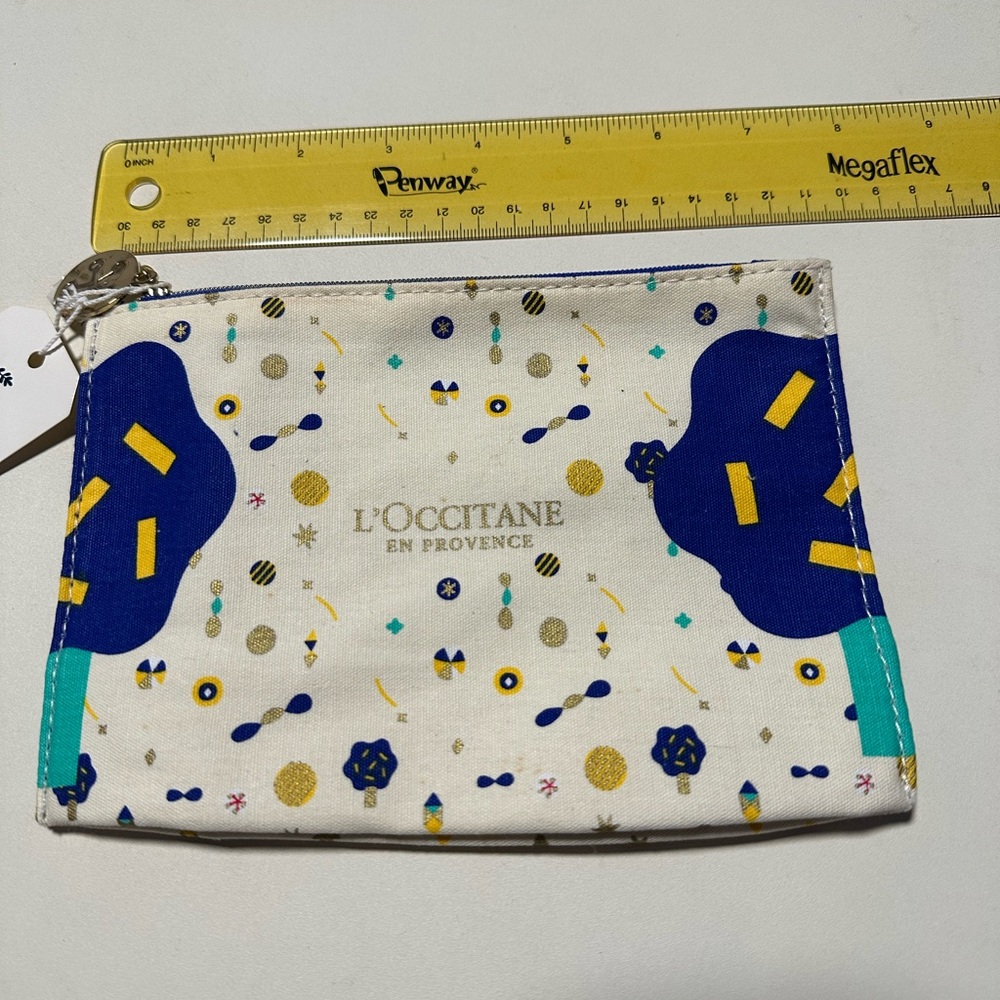 🎀L'OCCITANE Blue Cotton Pouch